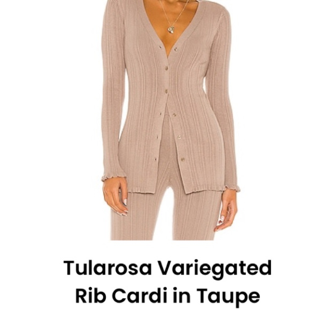 Tularosa Tan Cozy Cardigan Sweater